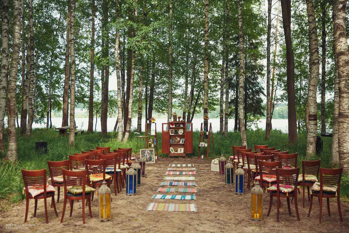 Официальная регистрация в стиле бохо