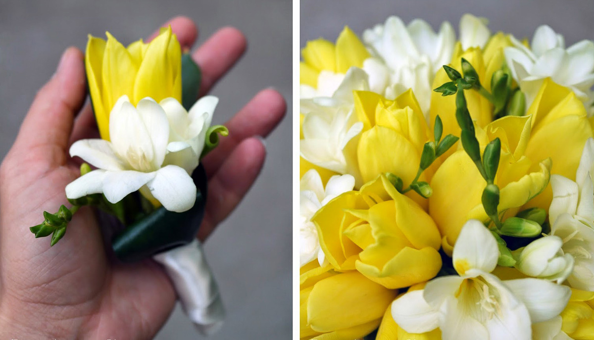 букет на желтую свадьбу в Москве