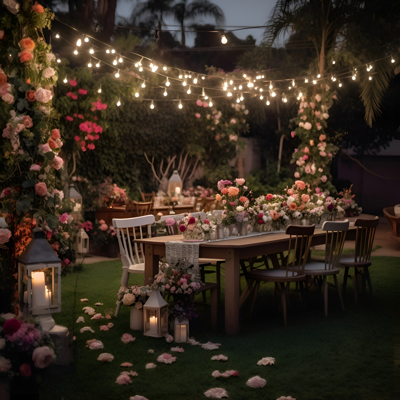 свадебное освещение