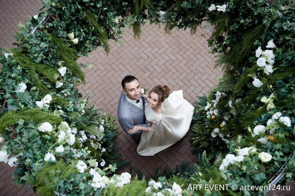 совместная фотосессия молодоженов